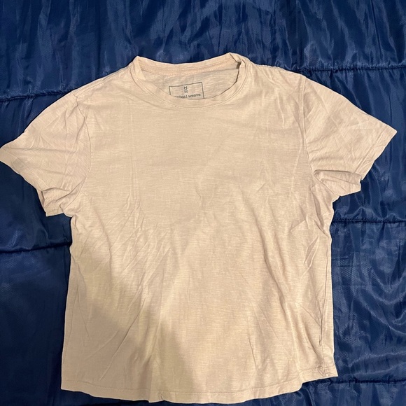 Beige Mutual Weave T-Shirt - Picture 1 of 6